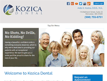 Tablet Screenshot of kozicadental.com